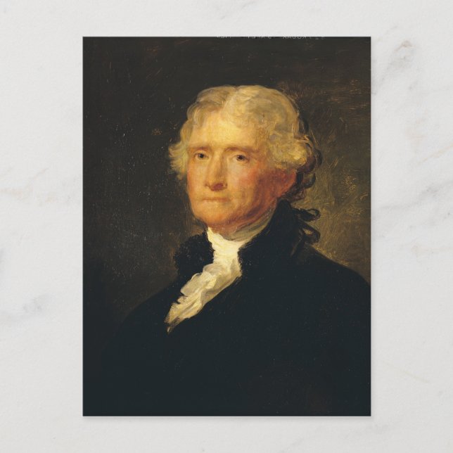 Porträtt i Thomas Jefferson Vykort (Framsida)