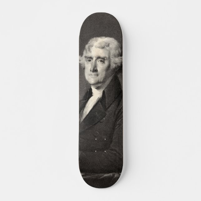 Porträtt i Thomas Jeffersons skateboard (Framsida)