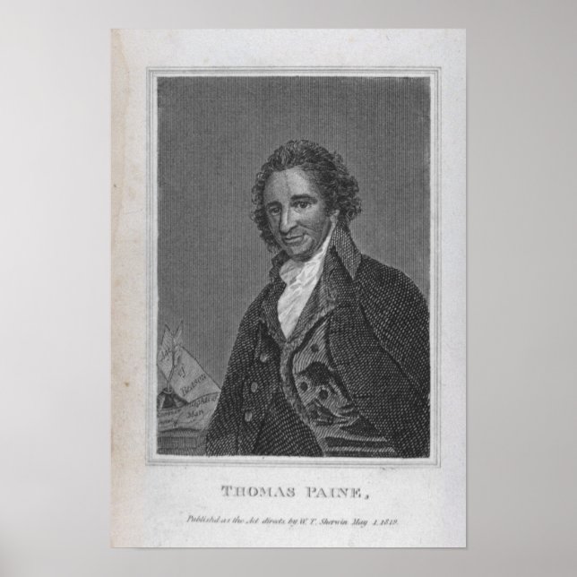 Porträtt i Thomas Paine från Volym I Poster (Framsidan)