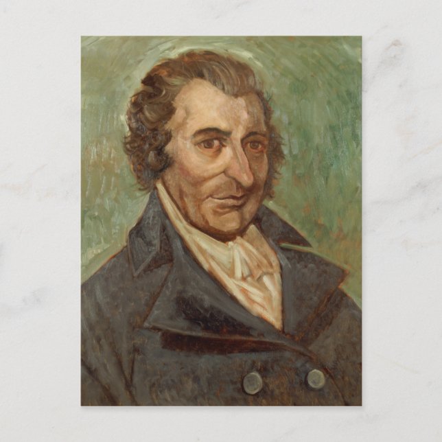 Porträtt i Thomas Paine Vykort (Framsida)
