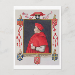 Porträtt i Thomas Wolsey (c.1475-1530) Vykort