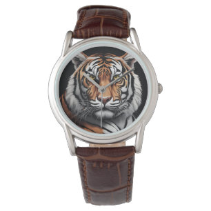 Porträtt i tigern armbandsur