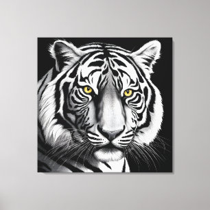 Porträtt i tigern canvastryck