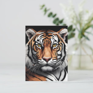 Porträtt i tigern vykort