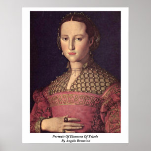 Porträtt i Toledo av Angelo Bronzino Poster