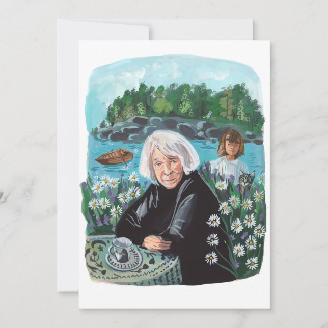 Porträtt i Tove Jansson Inbjudningar (Framsida)