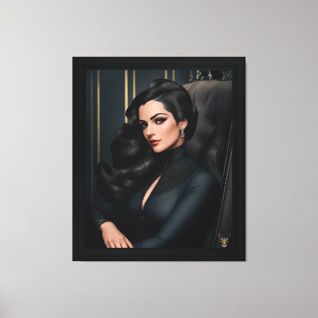 Porträtt i Tressa Straninski av Xzendor 7 Canvastryck (Framsida)