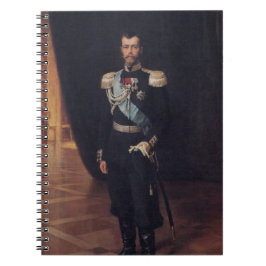 Porträtt i Tsar Nicholas II (av Albert Edelfilt) Anteckningsbok