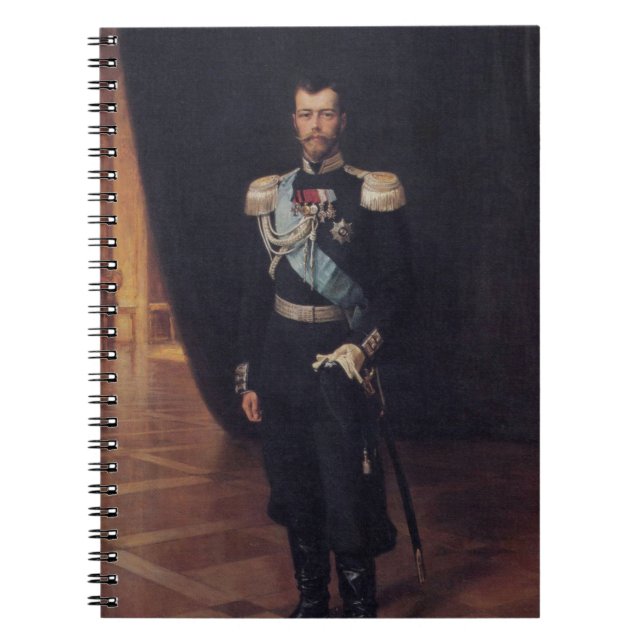 Porträtt i Tsar Nicholas II (av Albert Edelfilt) Anteckningsbok (Framsidan)