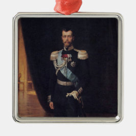 Porträtt i Tsar Nicholas II (av Albert Edelfilt) Julgransprydnad Metall