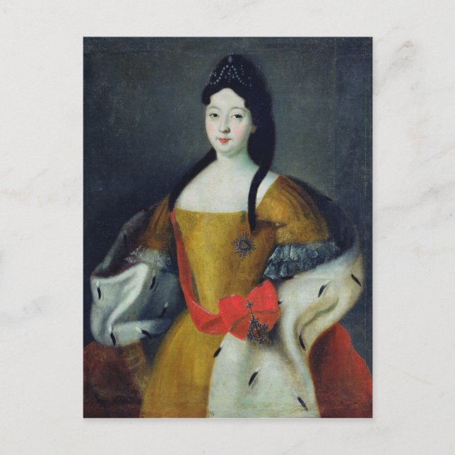 Porträtt i Tsarevna Anna Petrovna, 1740-talet Vykort (Framsida)