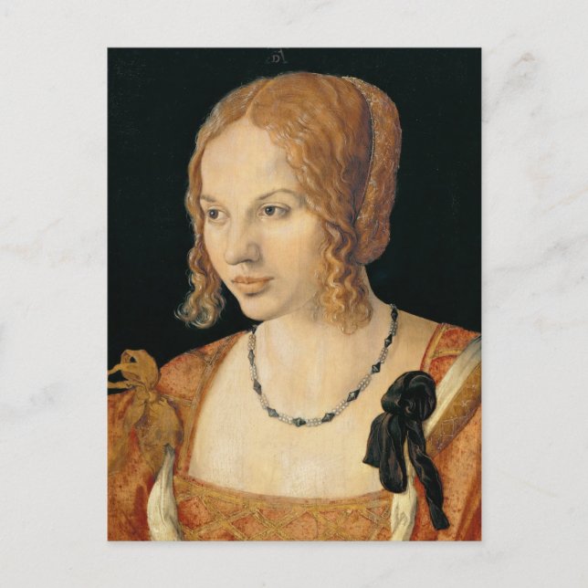 Porträtt i Venetian Woman - Albrecht Dürer Vykort (Framsida)