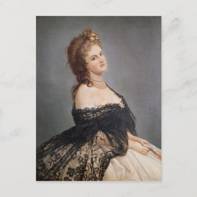 Porträtt i Virginia Oldoini Vykort (Framsida)