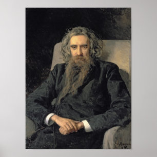 Porträtt i Vladimir Sergeyevich Solovyov , 1895 Poster