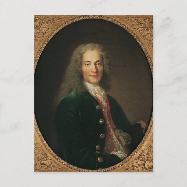 Porträtt i Voltaire efter 1718 Vykort (Framsida)