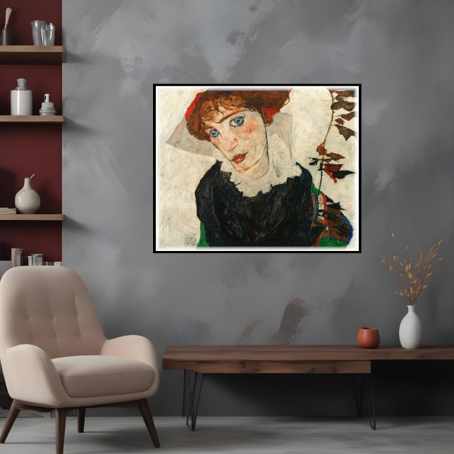 Porträtt i Wally Neuzil, Egon Schiele Poster (Skapare uppladdad)