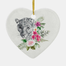 Porträtt i Watercolor Julgransprydnad Keramik