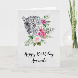 Porträtt i Watercolor Kort