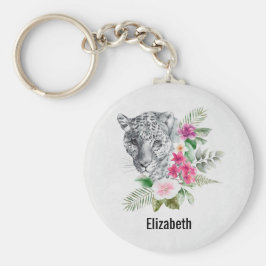 Porträtt i Watercolor Nyckelring