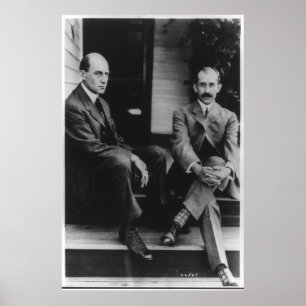 Porträtt i Wilbur Wright och Orville Wright Poster