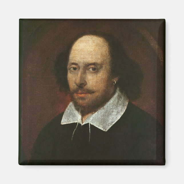 Porträtt i William Shakespeare c.1610 Magnet (Framsidan)