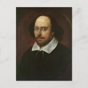 Porträtt i William Shakespeare c.1610 Vykort