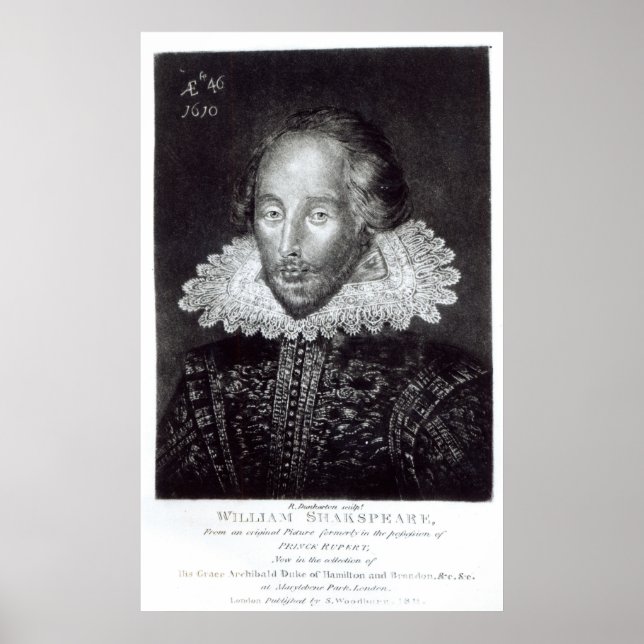 Porträtt i William Shakespeare Poster (Framsidan)