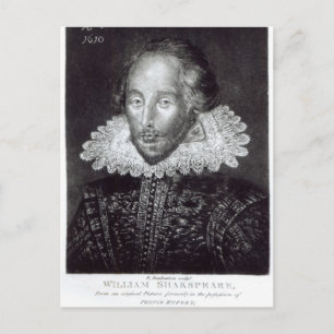Porträtt i William Shakespeare Vykort