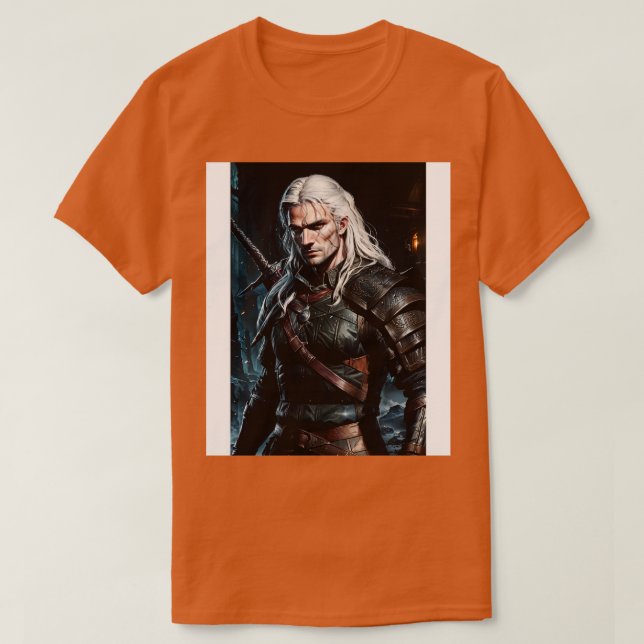 Porträtt i Witcher T Shirt (Design framsida)