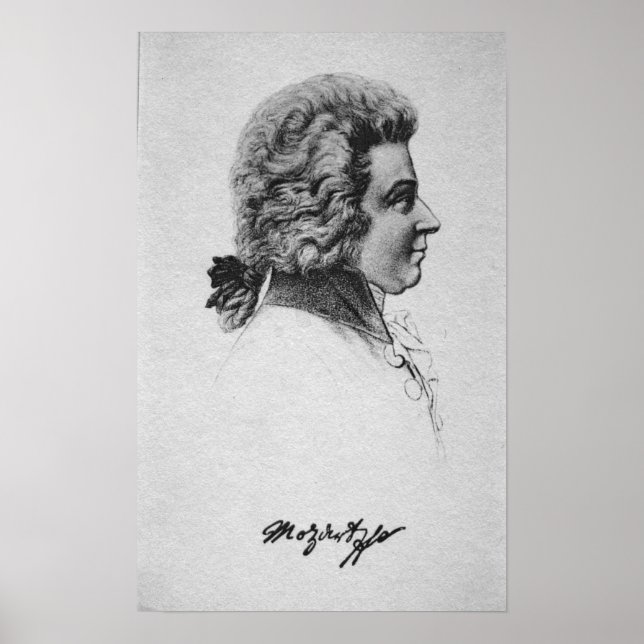 Porträtt i Wolfgang Amadeus Mozart Poster (Framsidan)