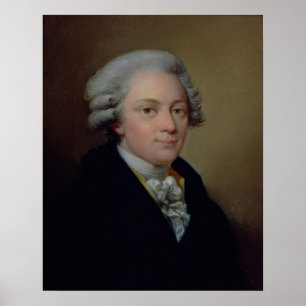 Porträtt i Wolfgang Amadeus Mozart Poster