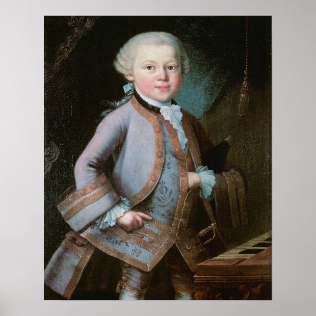 Porträtt i Wolfgang Amadeus Mozart Poster (Framsidan)