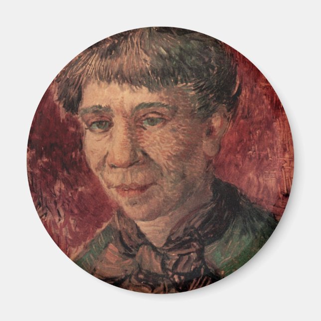Porträtt i Woman Madame Tanguy, Vincent van Gogh Magnet (Framsidan)