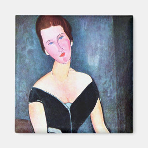 Porträtt i Woman, Modigliani Magnet