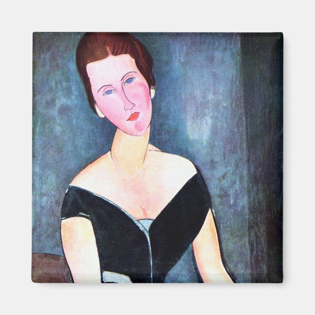 Porträtt i Woman, Modigliani Magnet (Framsidan)