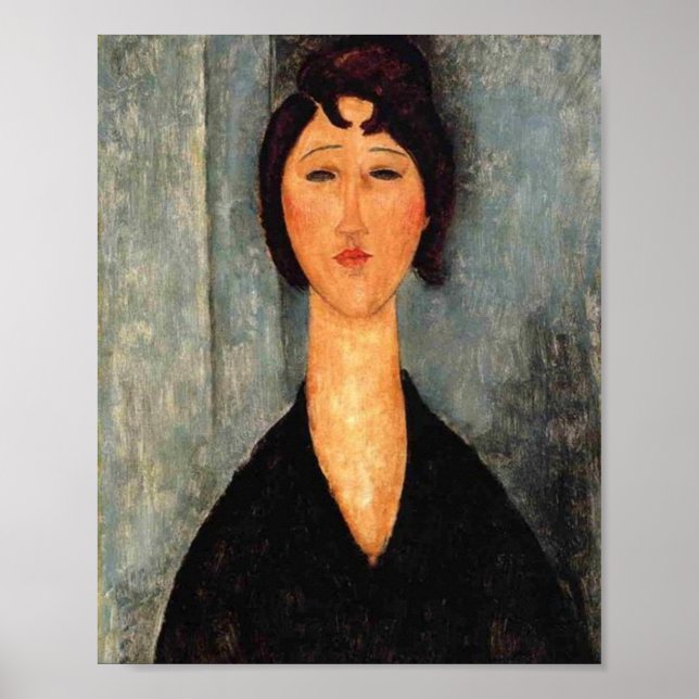Porträtt i Woman Modigliani Poster (Framsidan)