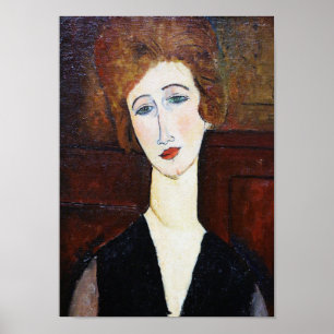 Porträtt i Woman, Modigliani Poster
