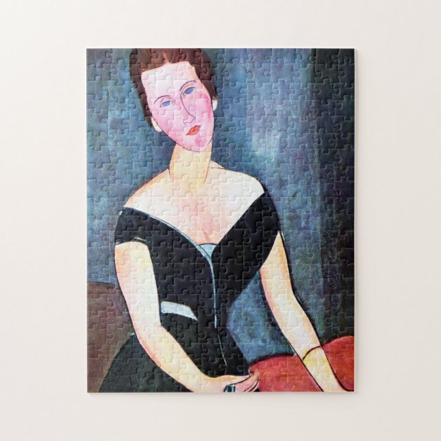 Porträtt i Woman, Modigliani Pussel (Vertikal)