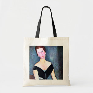 Porträtt i Woman, Modigliani Tygkasse