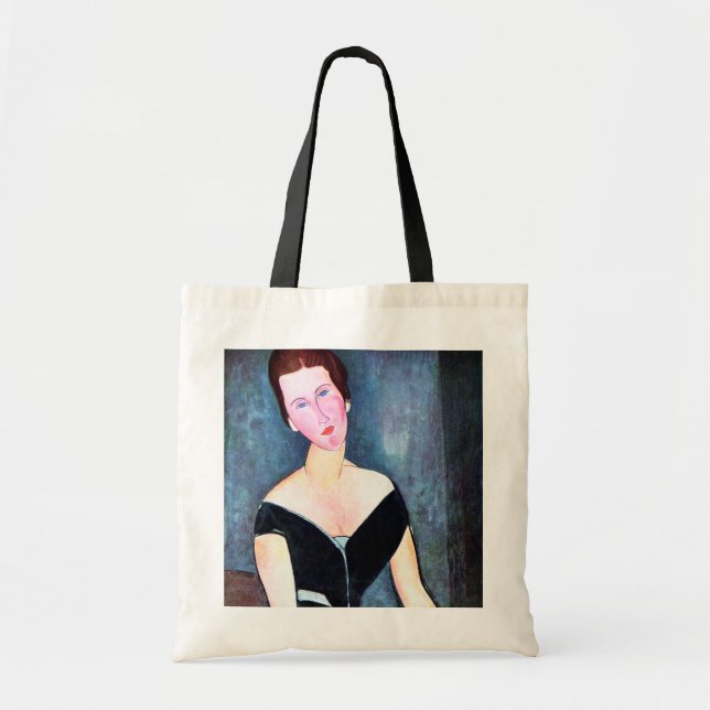Porträtt i Woman, Modigliani Tygkasse (Framsidan)