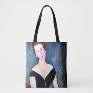 Porträtt i Woman, Modigliani Tygkasse