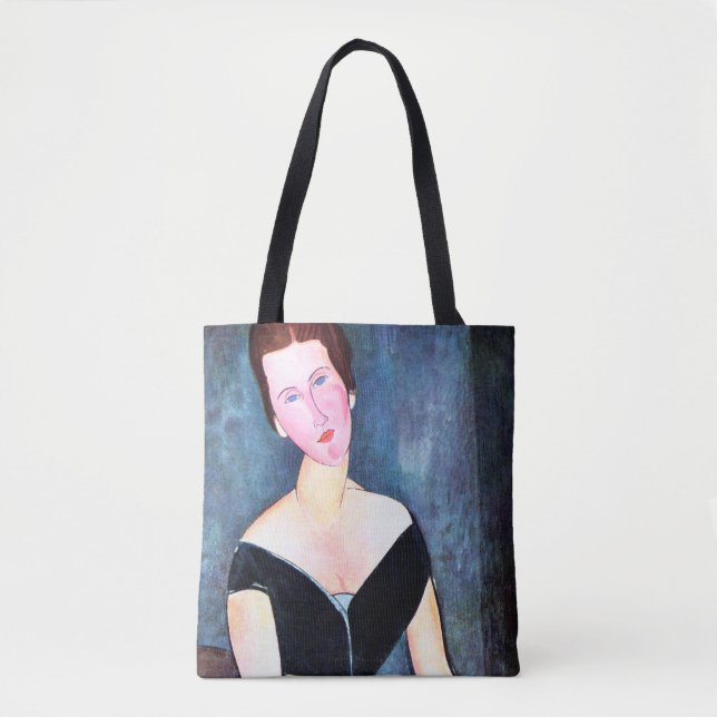 Porträtt i Woman, Modigliani Tygkasse (Framsida)