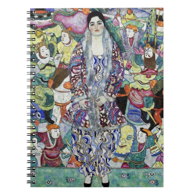 Porträtt i Womans målning av Gustav Klimt Anteckningsbok (Framsidan)