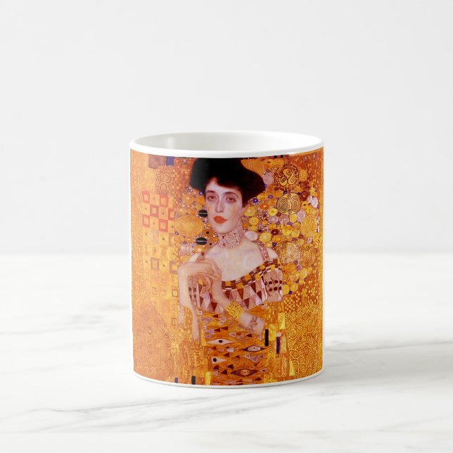 Porträtt i Womans målning av Gustav Klimt Kaffemugg (Center)