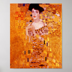 Porträtt i Womans målning av Gustav Klimt Poster