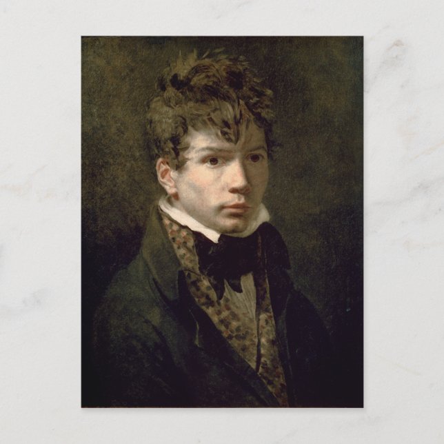 Porträtt i Young Ingres 1790-talet Vykort (Framsida)