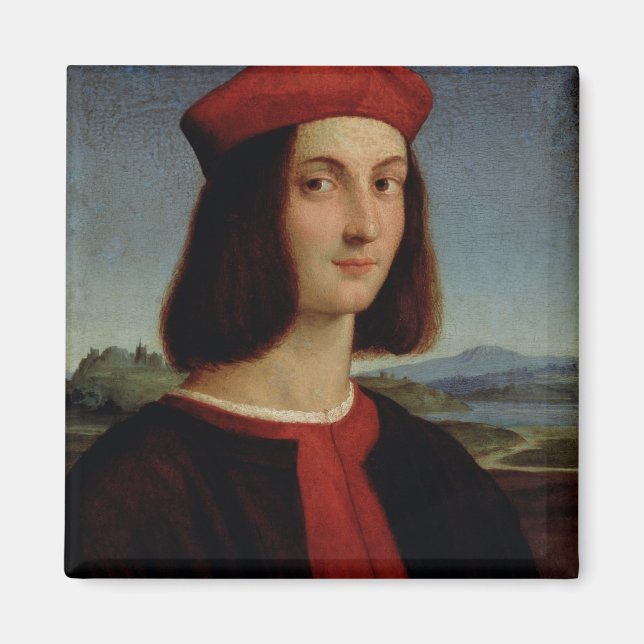 Porträtt i Young Pietro Bembo, 1504-6 Magnet (Framsidan)