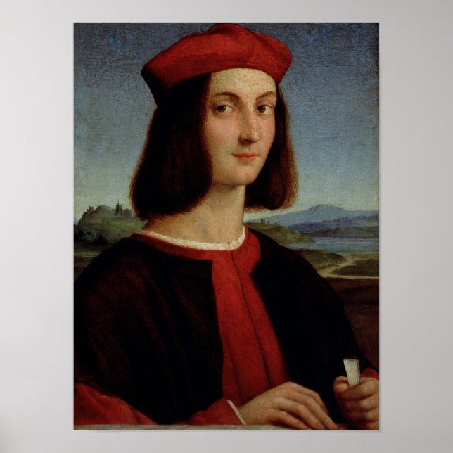 Porträtt i Young Pietro Bembo, 1504-6 Poster (Framsidan)
