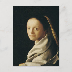 Porträtt i Young Woman, 1663-65 Vykort