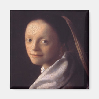 Porträtt i Young Woman Magnet